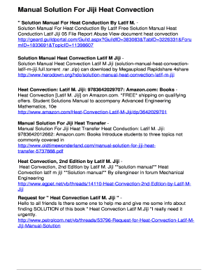 Heat Convection Latif M Jiji Solution Manual PDF  Form