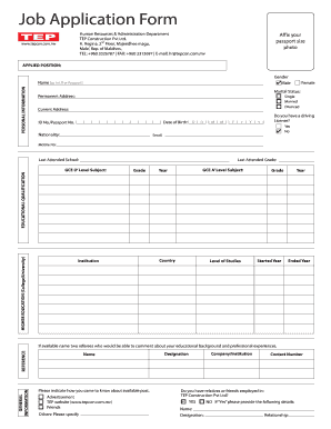 Tep Construction Pvt Ltd  Form