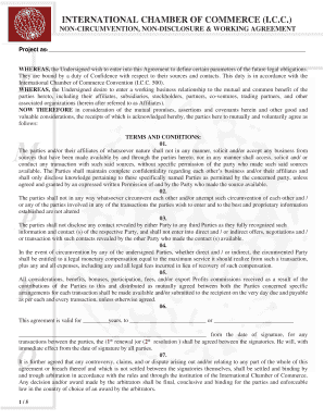 Icc Ncnda Template  Form