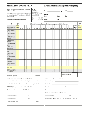 Electrical MPR Blank Manual Month Mid Oregon Mid Oregon  Form