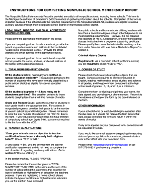 INSTRUCTIONS for COMPLETING FORM SM 4325 Michigan