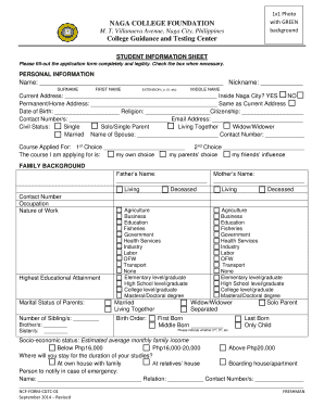 Ncf Portal  Form