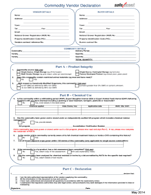 Draft Feed and Fodder Vendor Declaration Mar14 DOC  Form