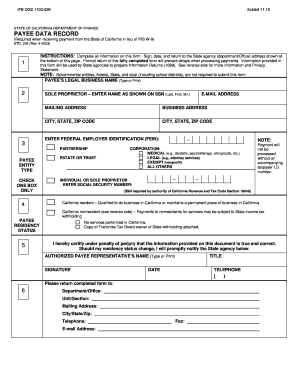  PAYEE DATA RECORD Documents Dgs Ca Gov Documents Dgs Ca 2012