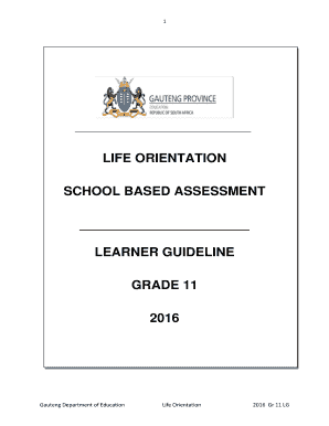 Life Orientation Grade 11 Assessment  Form
