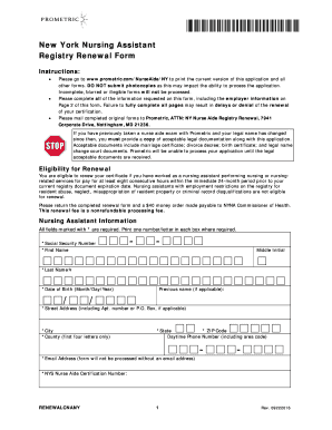 Cna Application Form