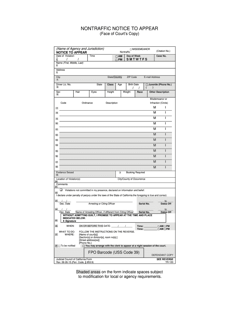 Tr120  Form