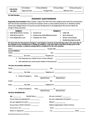 Icc Questionnaire  Form