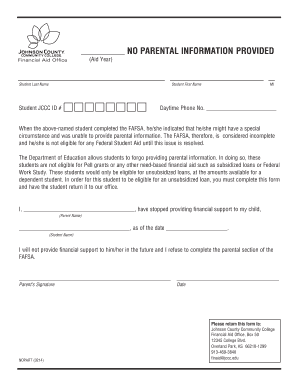 No Parental Information Provided Johnson County Community Jccc