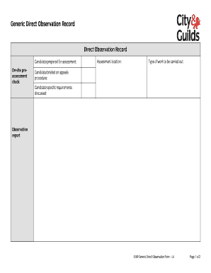 City &amp; Guilds Level 2 NVQ Diploma in Installing and Maintaining Domestic Heating Systems 6189 21 Candidate Workplace Evidenc  Form