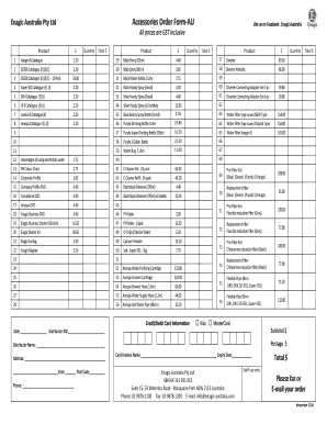 Enagic Paperwork  Form