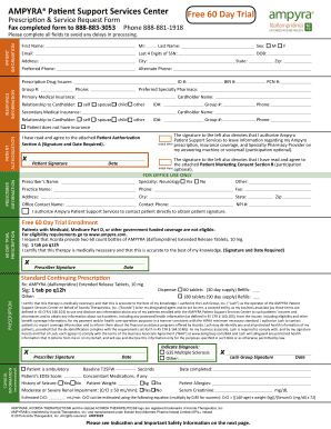 60 Day Trial Form for Specifically for Starting Your Patient on the 60 Day Trial Fill This Form Out and Submit Online or Downloa