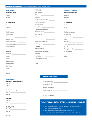 Confidential FactFinder PDF  Form