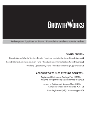 Growthworks Redemption Application Form