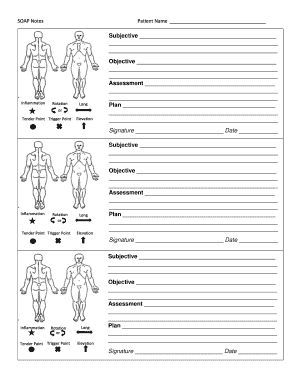 Printable Soap Notes  Form