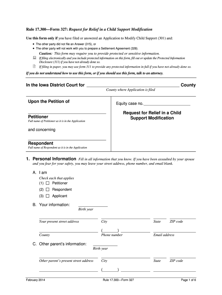 Iowa Relief Support  Form