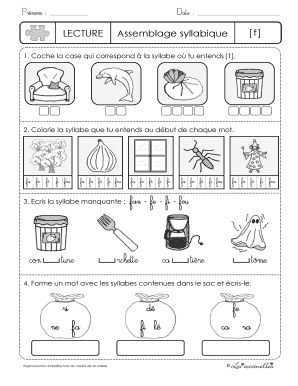 Assemblage Syllabique PDF  Form