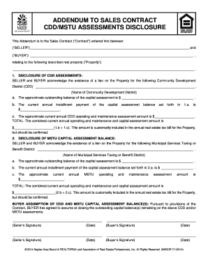 Cdd Addendum  Form