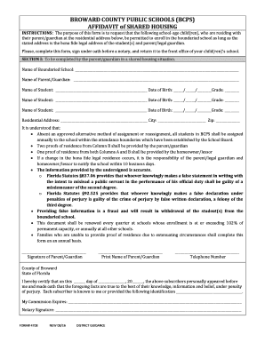  Public Schools Affidavit 2016-2024