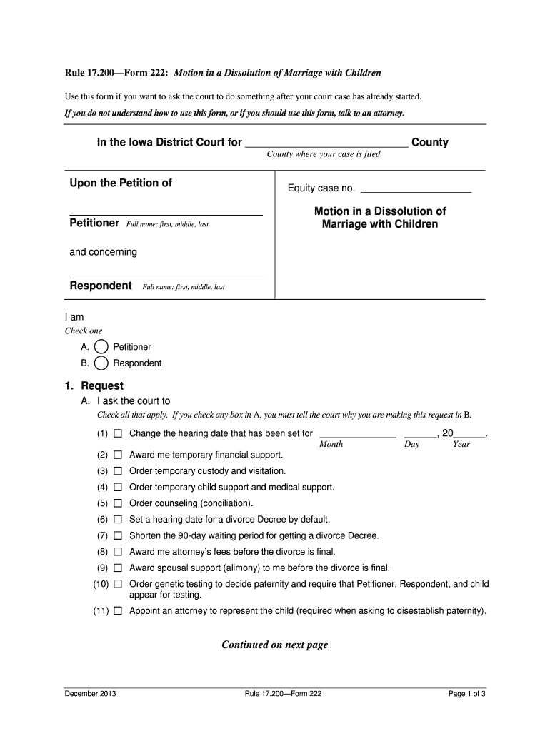 Ia Form Dissolution