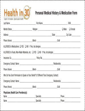 Medical Aid Application  Form