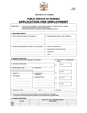 Get and Sign Government Application Form