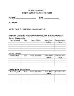 Safety Committee Forms