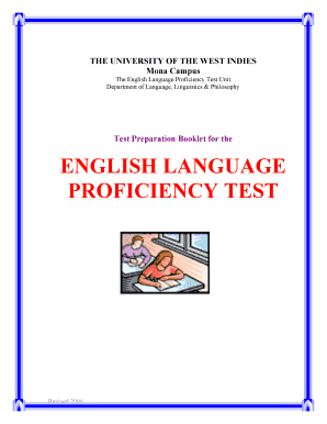 Uwi Elpt Test Sample  Form