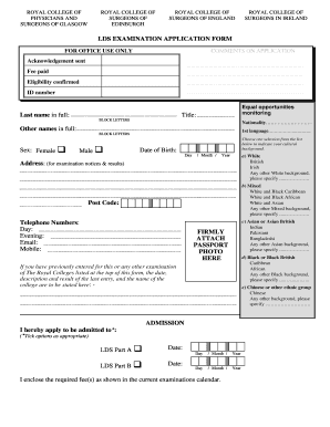 How to Apply for Lds Exam  Form