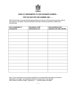 Csr Form 3