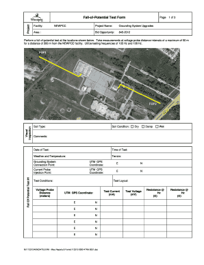 Fall of Potential Test Form