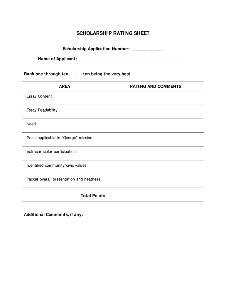 George Mangiaracina Memorial Scholarship Application  Form