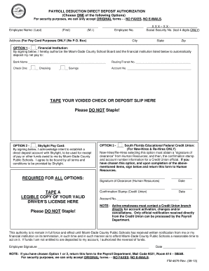  FM 4679 Forms Miami Dade County Public Schools 2013