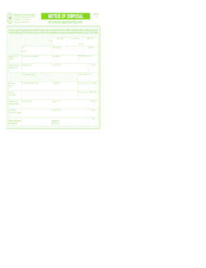 Disposal Notice Sa  Form