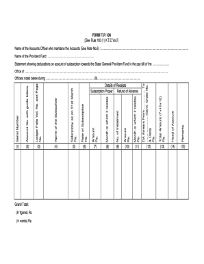 Form Tr 104