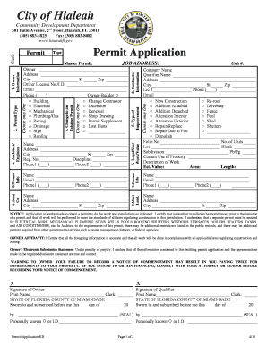  Permit Application Form 2013-2024