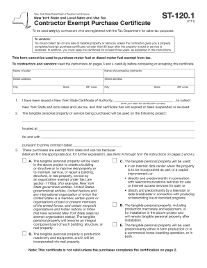 Nys St 120 1  Form