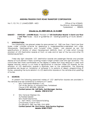 Tsrtc Circulars  Form