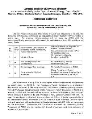 Pension Aees Gov in  Form