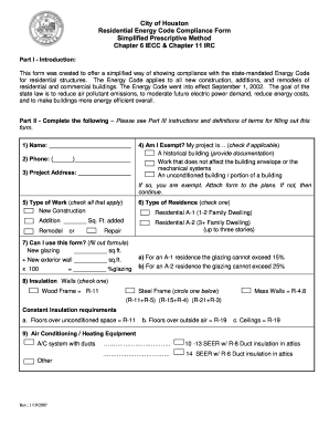 Building Residential Codes  Form