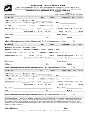 Crystal Stairs Provider Forms