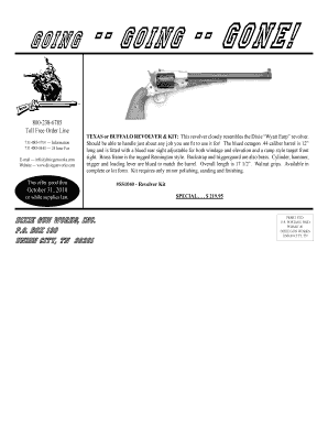 Dixie Gun Works Catalog  Form