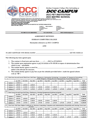 Durban Computer College  Form