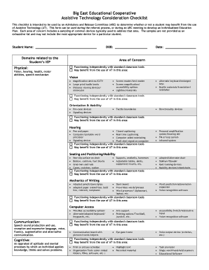 At Consideration Guidepdf Big East Educational Cooperative  Form