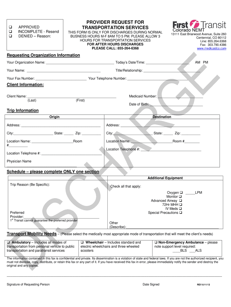 Discharge Form Fill Out and Sign Printable PDF Template signNow