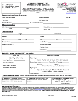 Medical Provider Transportation Request Form Medicaid Co