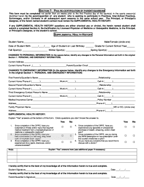 PIAA Recertification Form 13 14 Lchsyes