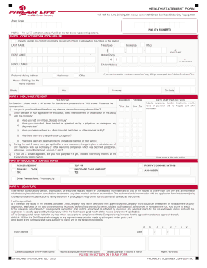 Philam Life Fill Up Form