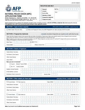 Afp Npc Form 5025