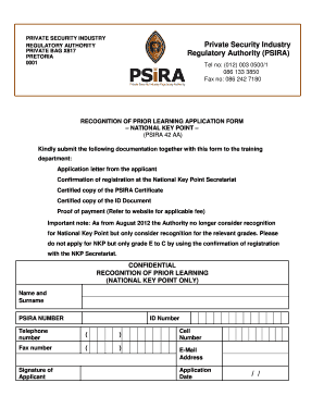  Psira Renewal Form PDF Download 2013